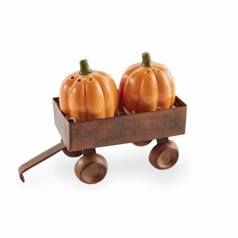 Mud Pie Pumpkin Salt & Pepper Shakers